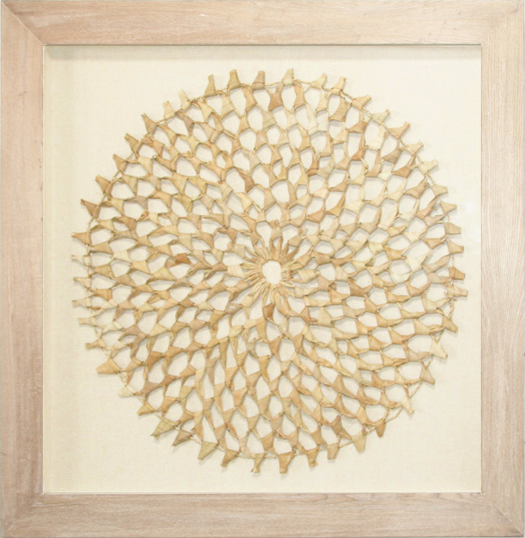 MS231 Wall Décor objet d art box framed twine design with glass